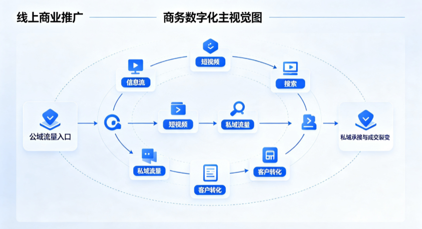 垫江县线上商业推广怎么做？全域流量闭环搭建与低成本转化实战指南